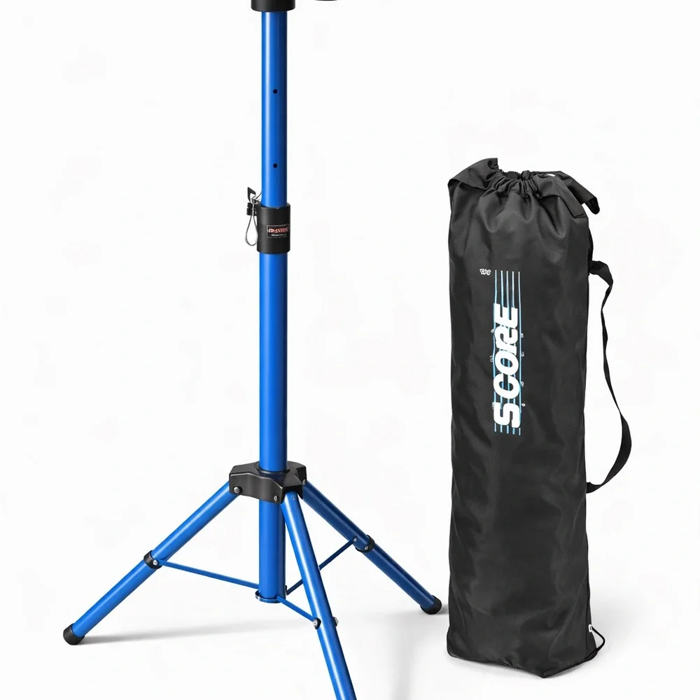 Blue Adjustable Light/Camera Stand with Carry Bag